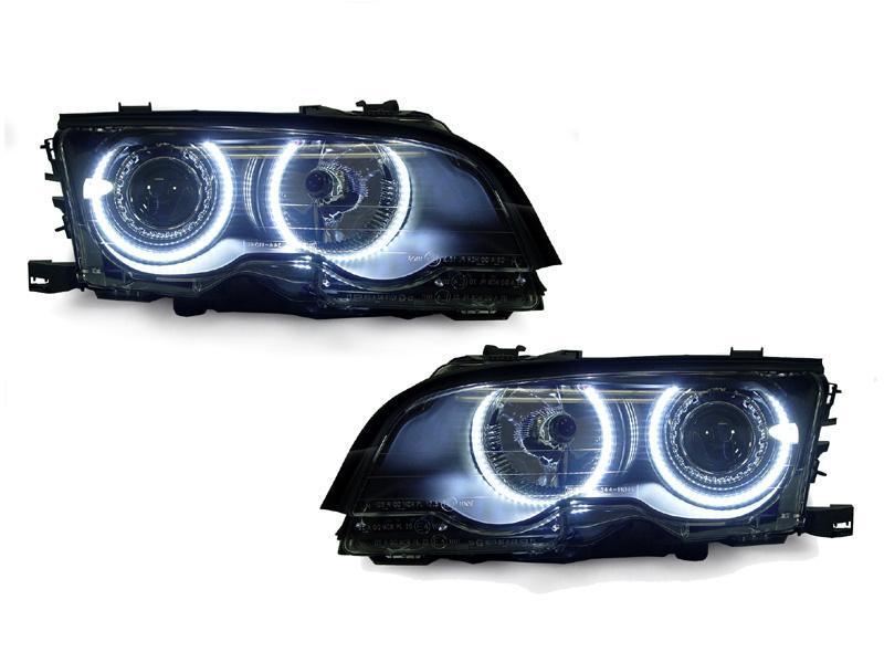 1999-2001 BMW 3 Series E46 4D/5D DEPO Angel Eye LED Halo Headlight