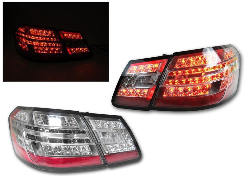 2010-2013 Mercedes E Class W212 4D Sedan OEM Style Euro Sport Edition Clear  Lens Rear LED Tail Light Made by DEPO