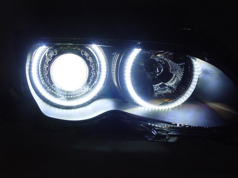 E46 LED Angel Eye Kit 3 Series BMW! Pre Facelift Xenon Equipped Cars only!  Choose Your Ring Style