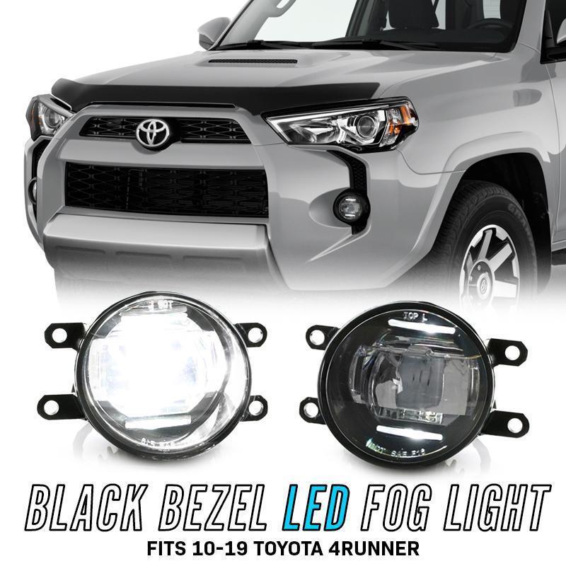 2010 2020 Toyota 4Runner Black 2in1 Projector CREE LED Fog Lights