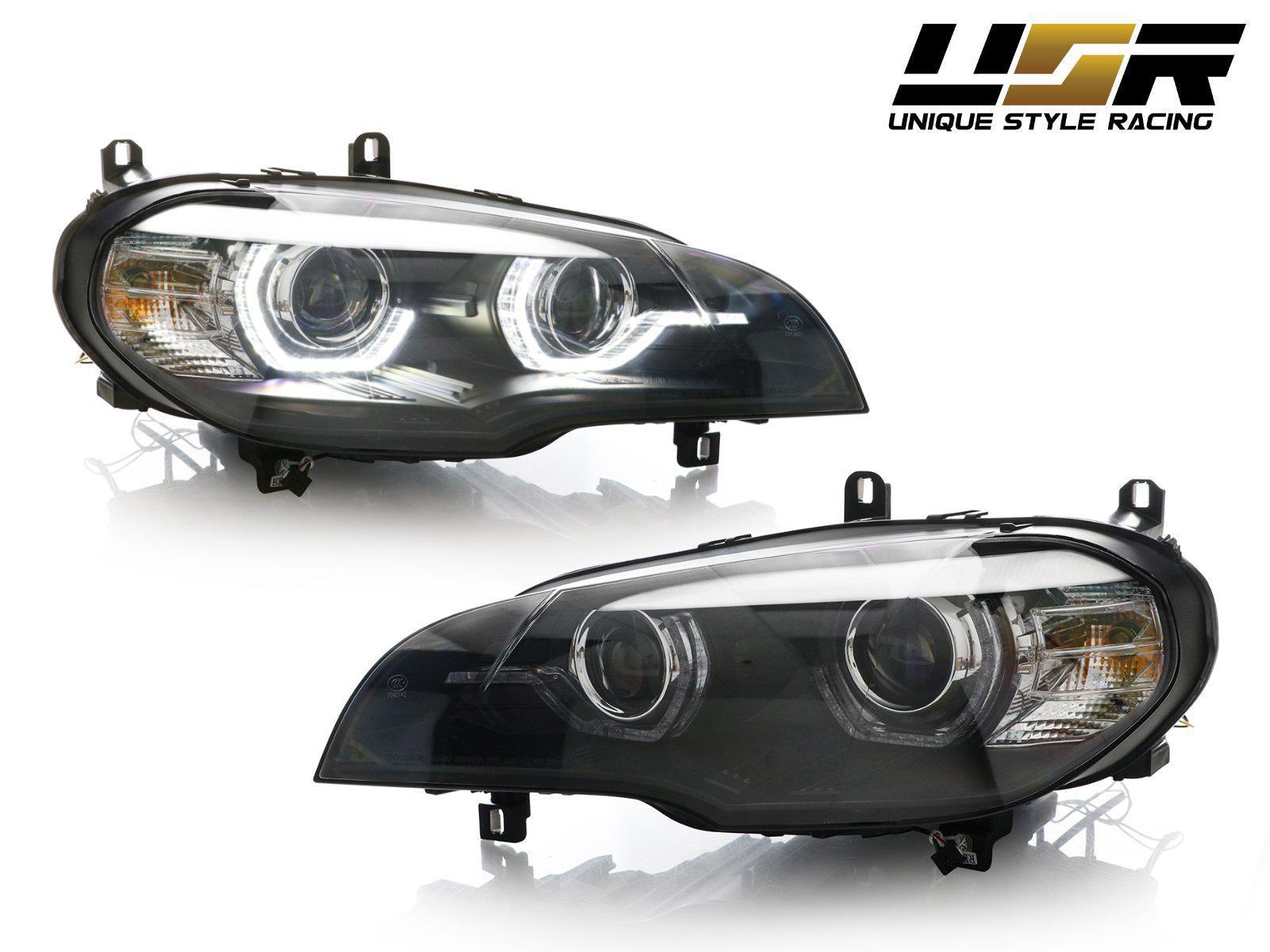 2007-2010 BMW X5 E70 Quad Projector LED DRL D1S Xenon Angel Eye Headlight  with AFS