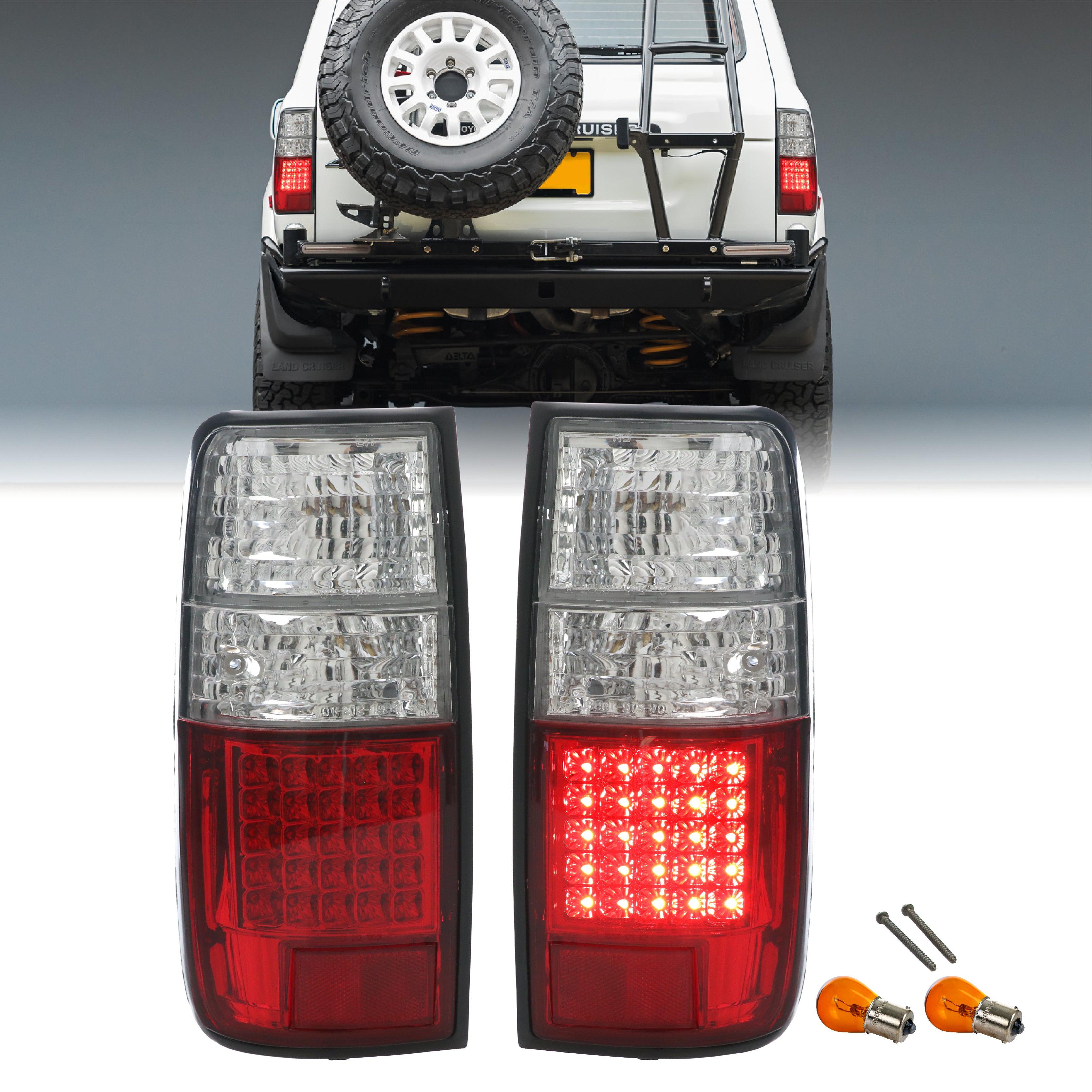 1991-1997 Toyota Land Cruiser FJ80 / 1995-1997 Lexus LX450 Red/Clear OR  Red/Smoke LED Tail Light