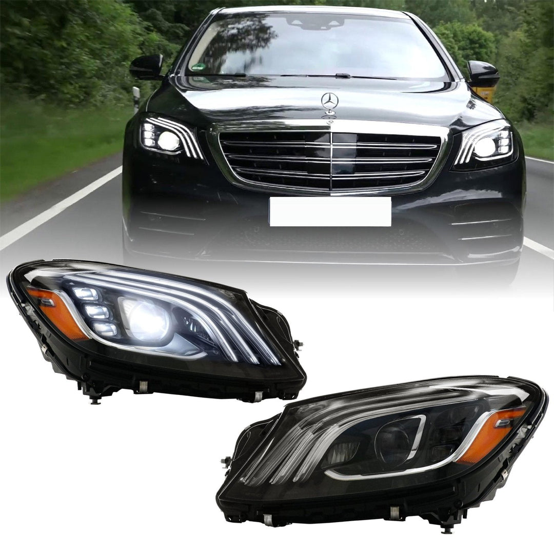 2014-2017 Mercedes Benz W222 S Class Facelift Style Full LED Headlight - Made by DEPO