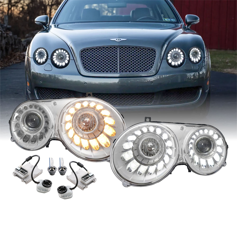 2004-2010 Bentley Continental / Flying Spur OEM Facelift Style LED Bi-Xenon Projector Headlight