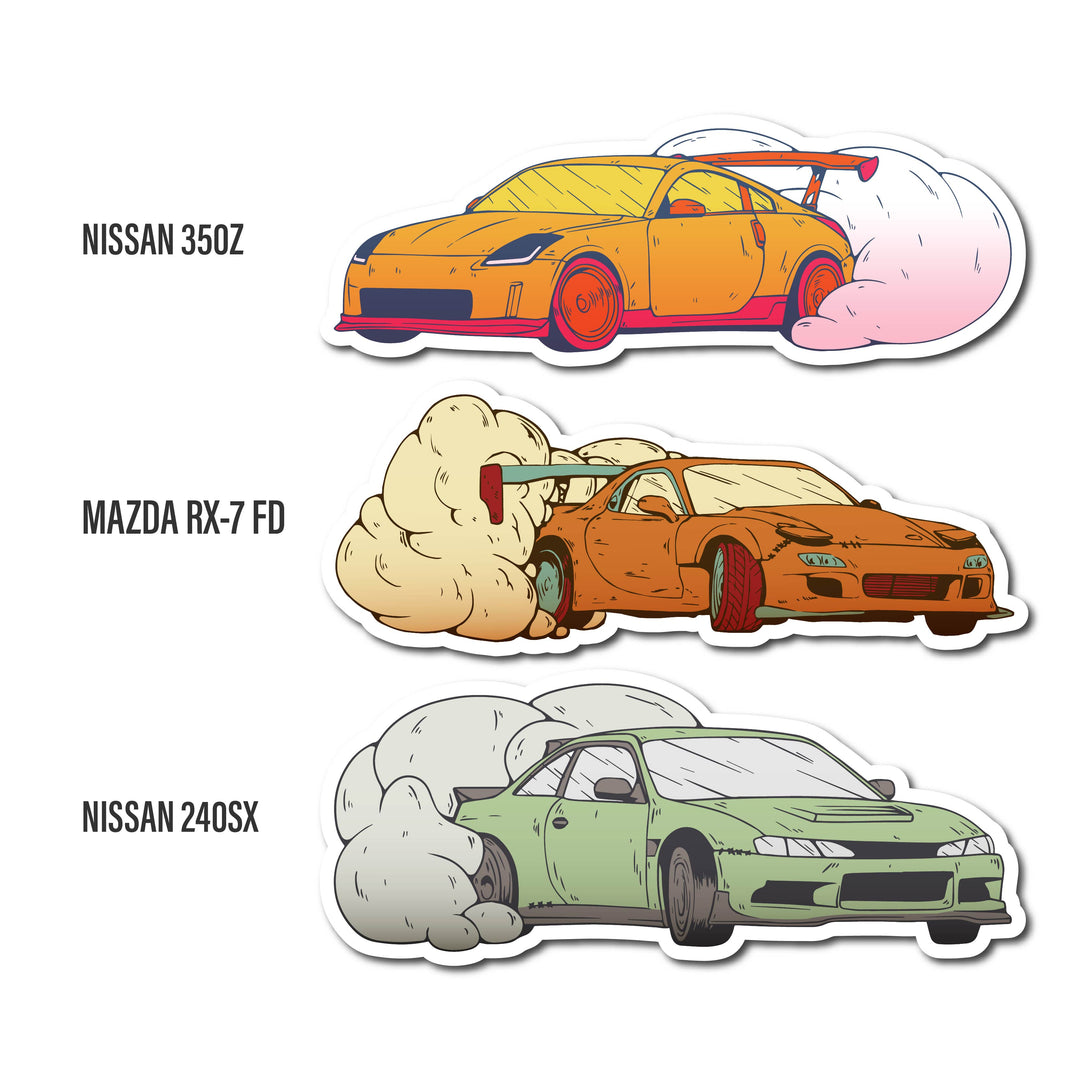 JDM Drift Series 01 Sticker Pack - Made by Unique Style Racing