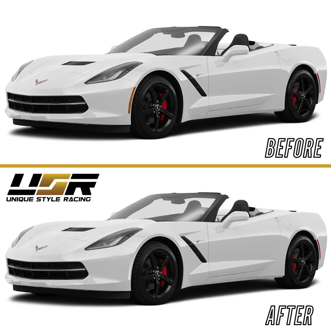 2014-2019 Chevrolet Corvette C7 Clear or Smoke Front LED Bumper Side Marker Light - Made by DEPO