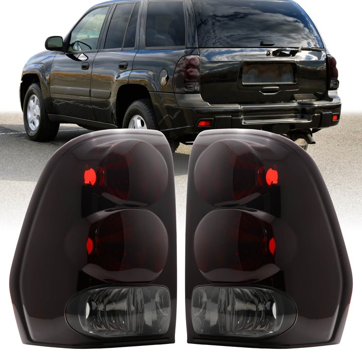 2002-2009 Chevrolet Trailblazer & 2007-2014 Chevrolet Suburban / Tahoe Dark Red Smoke Lens Tail Lights