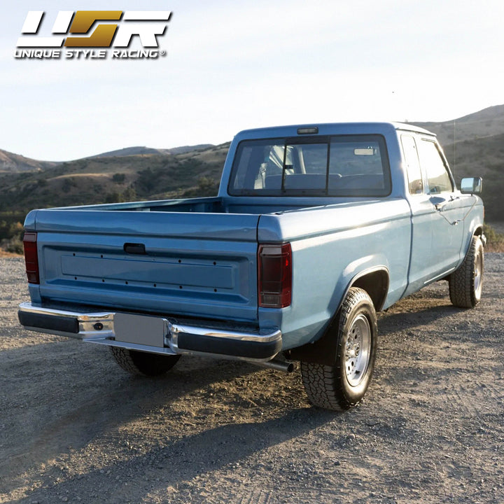 1983-1992 Ford Ranger Pickup Truck & 1984-1990 Bronco II Small SUV Dark Red Smoked Lens Tail Lights