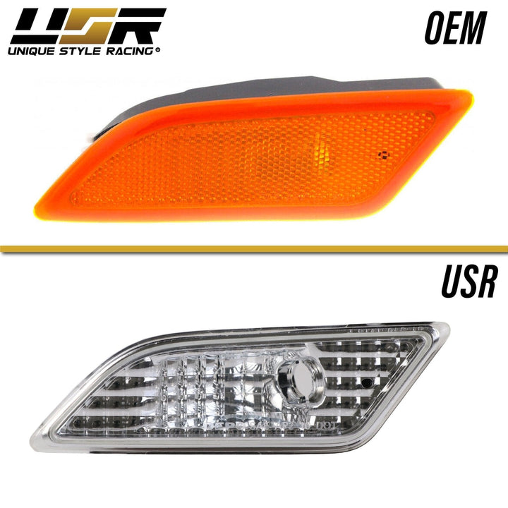 2012-2014 Mercedes C Class W204 DEPO Crystal Clear or Smoke Front Bumper Side Marker Light