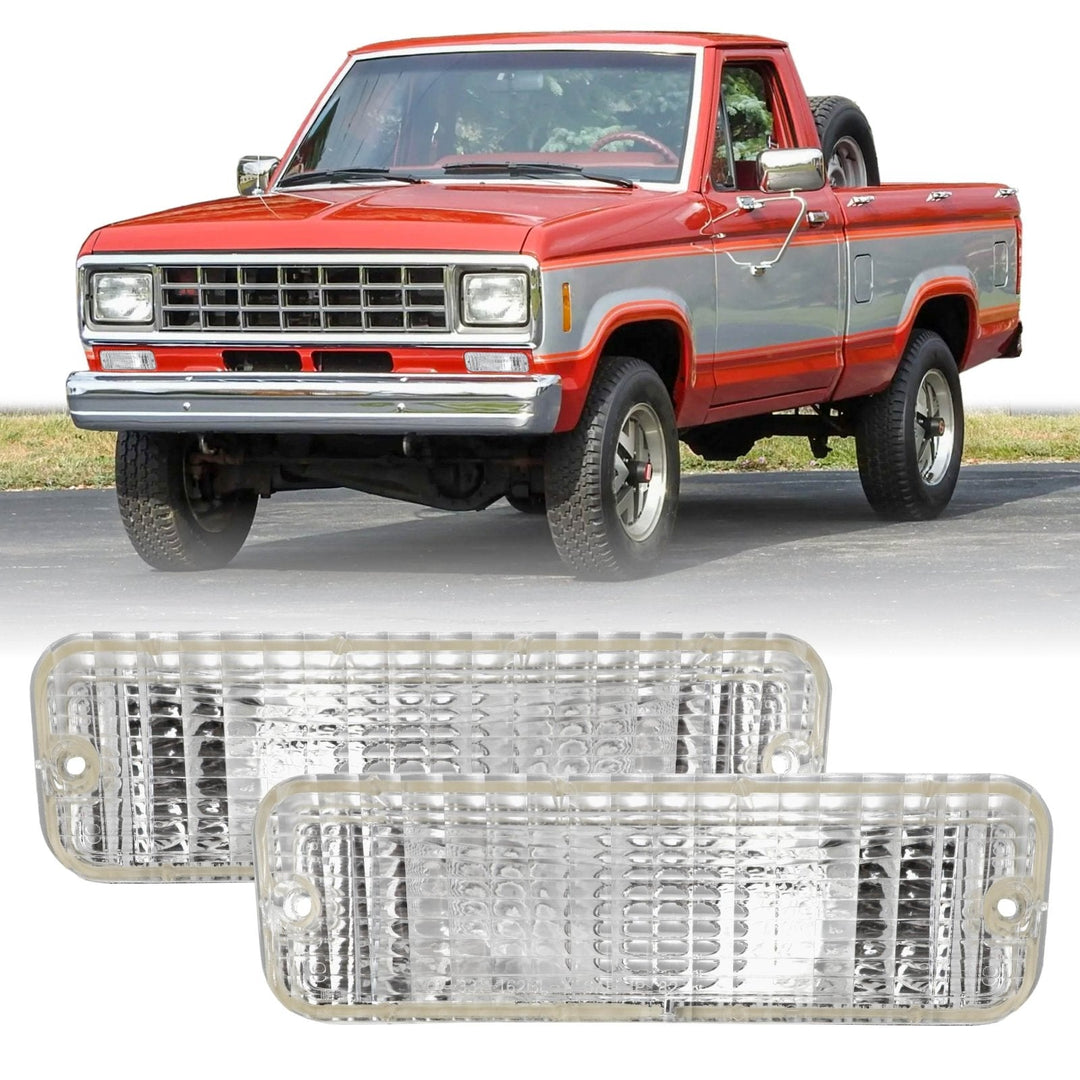 1983 - 1988 Ford Ranger & Bronco II Clear Lens Front Bumper Light