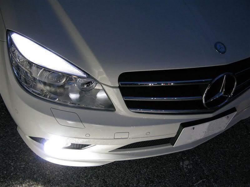 2008-2011 Mercedes C Class W204 Osram Chips CanBus No Error LED Bulbs For Headlight Eyelid / Eyebrow