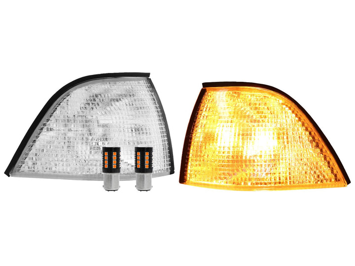 1992 - 1999 BMW E36 3 Series 3D / 4D Sedan Euro Clear or Smoke Lens Corner Lights