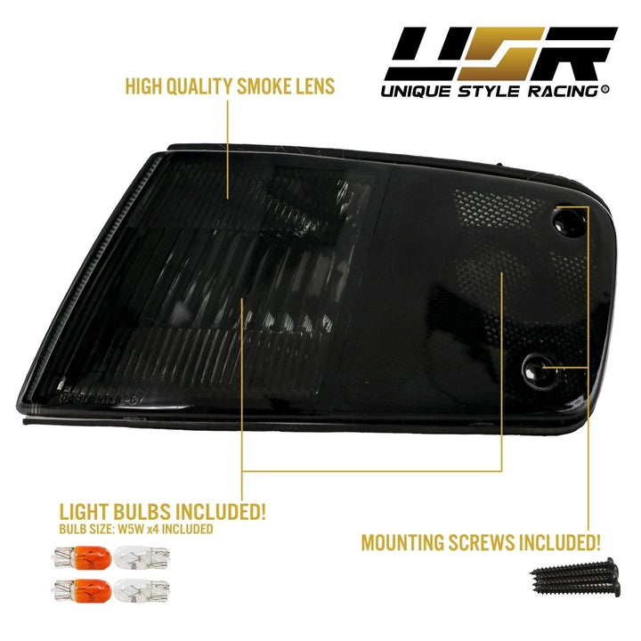 1988 - 1989 Honda CRX Clear, Smoke or Amber Front Corner Lights