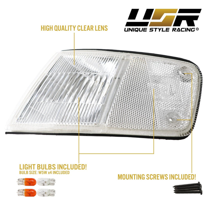 1988 - 1989 Honda CRX Clear, Smoke or Amber Front Corner Lights