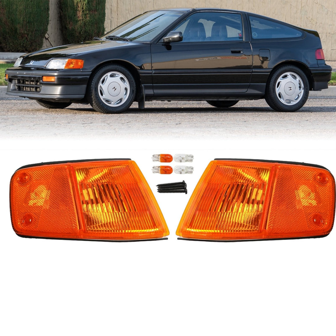 1988 - 1989 Honda CRX Clear, Smoke or Amber Front Corner Lights