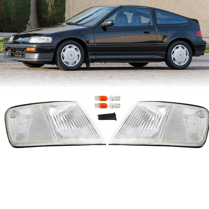 1988 - 1989 Honda CRX Clear, Smoke or Amber Front Corner Lights