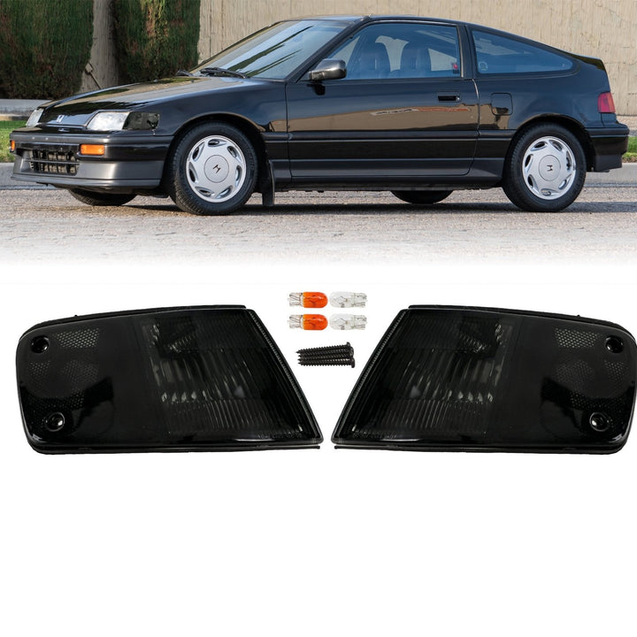 1988 - 1989 Honda CRX Clear, Smoke or Amber Front Corner Lights