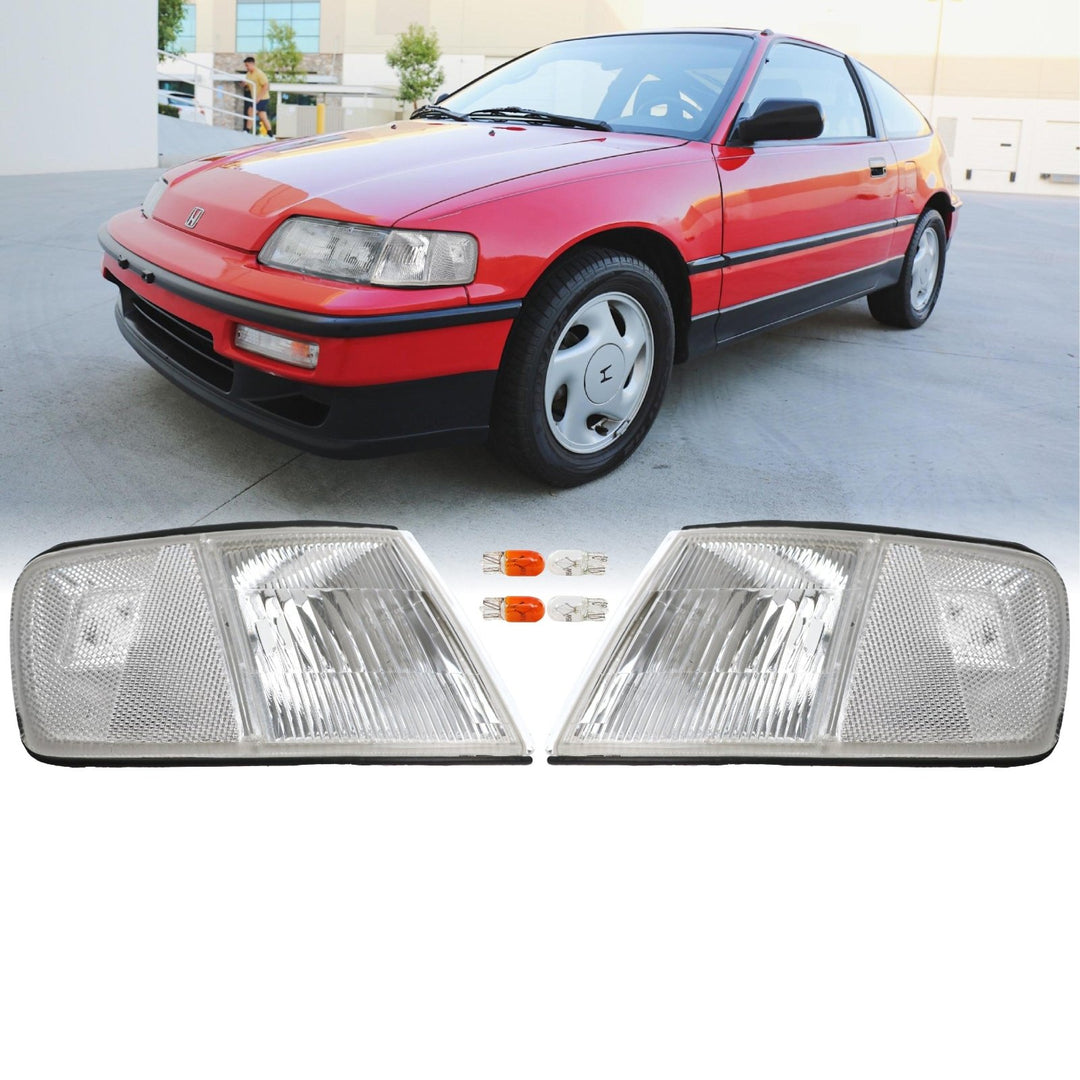 1990 - 1991 Honda CRX EF SI JDM Style Amber or Clear or Smoke Front Corner Lights