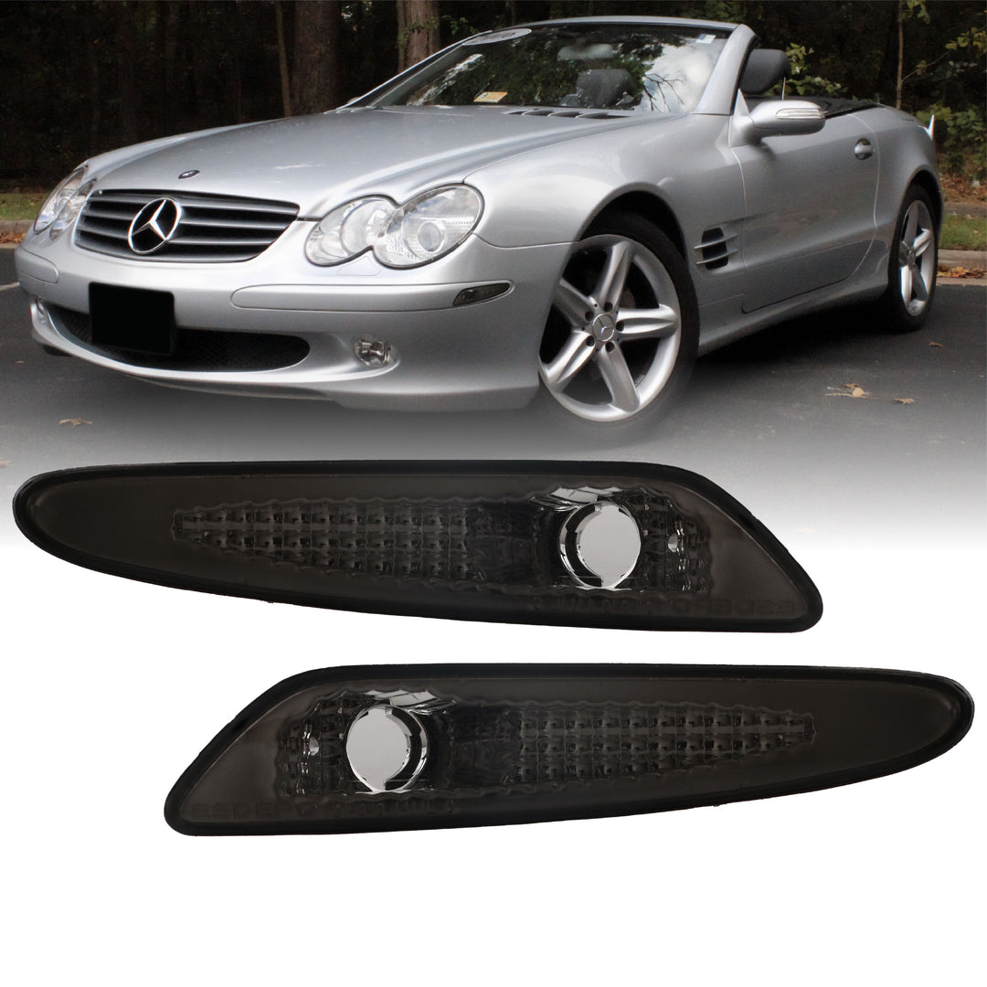 2003-2006 Mercedes SL Class R230 Clear or Smoke Front Bumper Side Marker Light - Made by DEPO