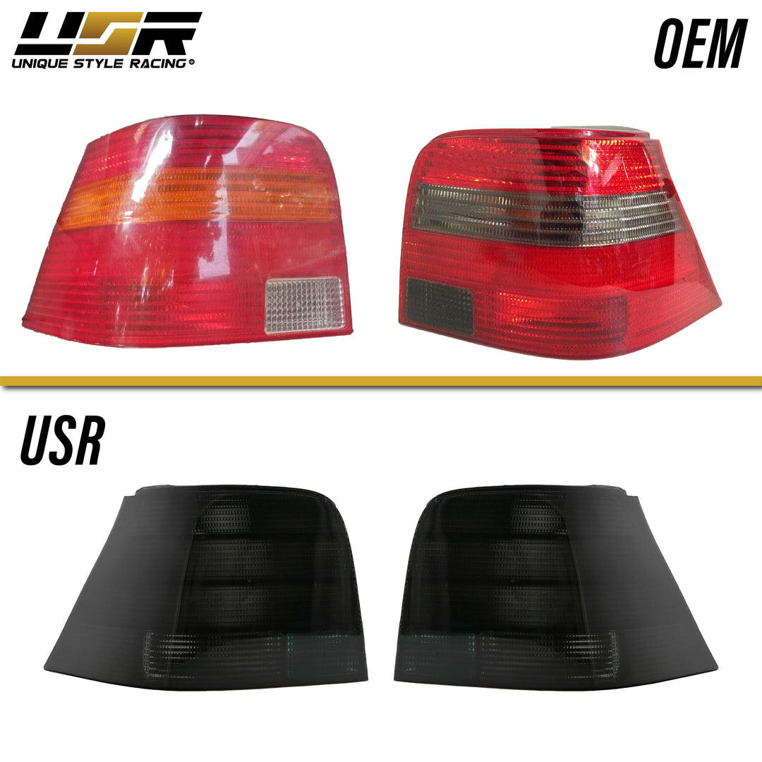 1999-2004 VW Golf GTi Mk4 Euro Style Black Smoke Tail Lights - Made by DEPO