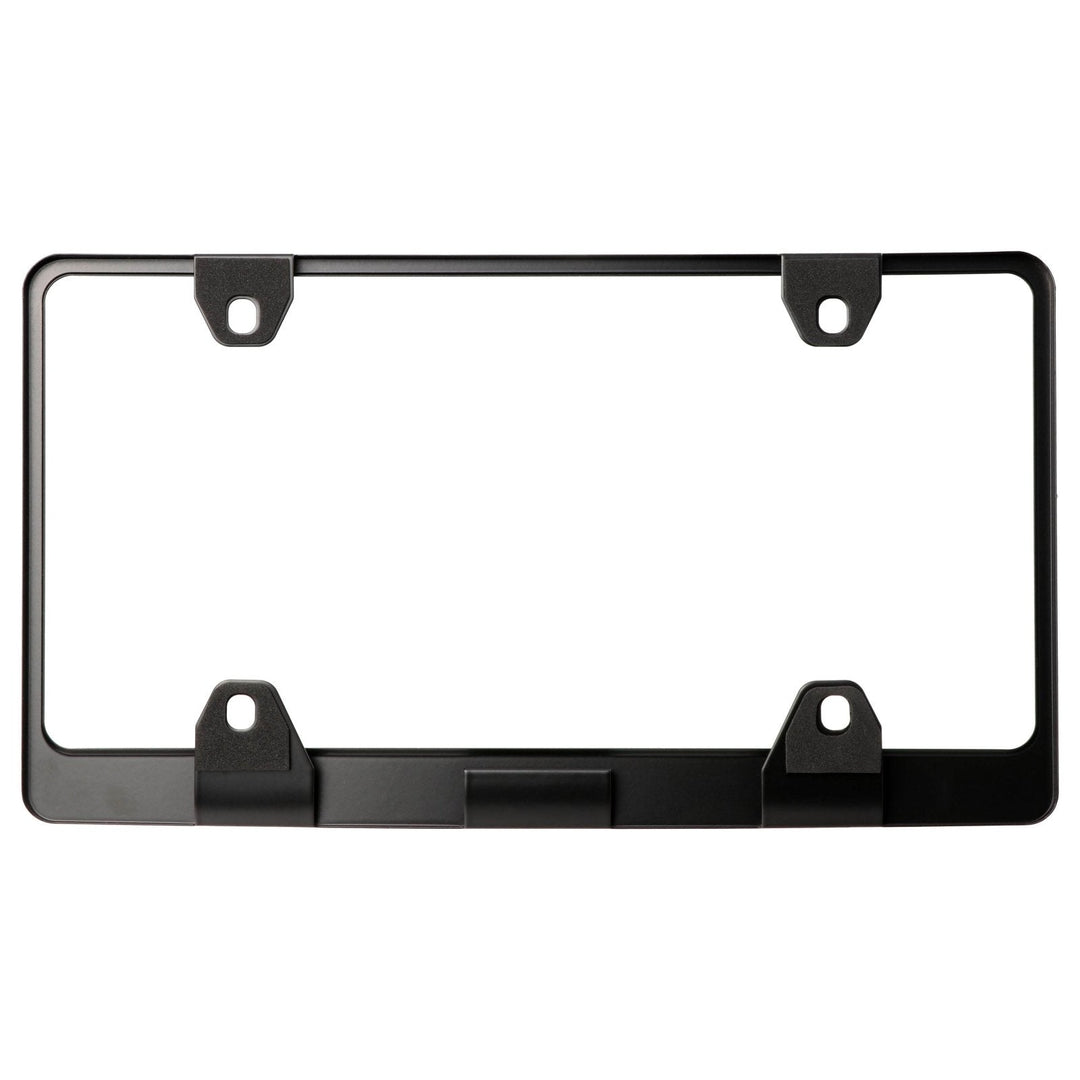 Honda Civic Stealth Black Powder Coat License Plate Frame with 3D Raised Letters