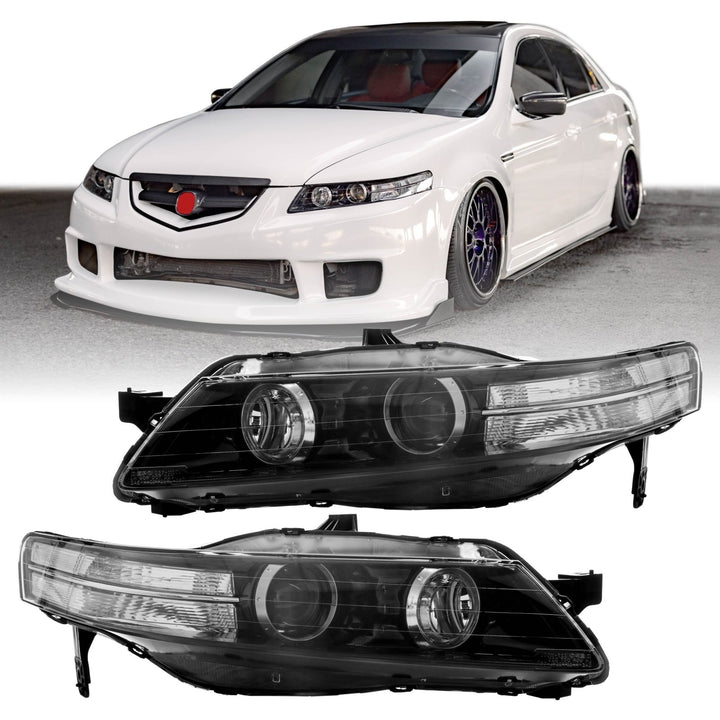 2006 - 2008 Acura TL Clear Corner DIFFUSER Bi - Xenon D2S Projector Headlight