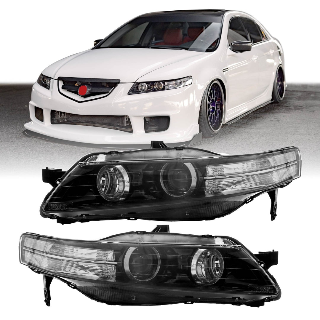 2006 - 2008 Acura TL Clear Corner DIFFUSER Bi - Xenon D2S Projector Headlight