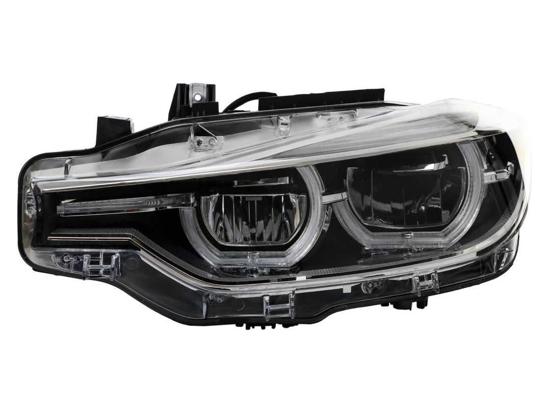 2012 - 2018 BMW F30 / F31 3 Series 4D Sedan / 5D Wagon LCI Style Angel Eye Halo Rings Full LED Headlight Upgrade