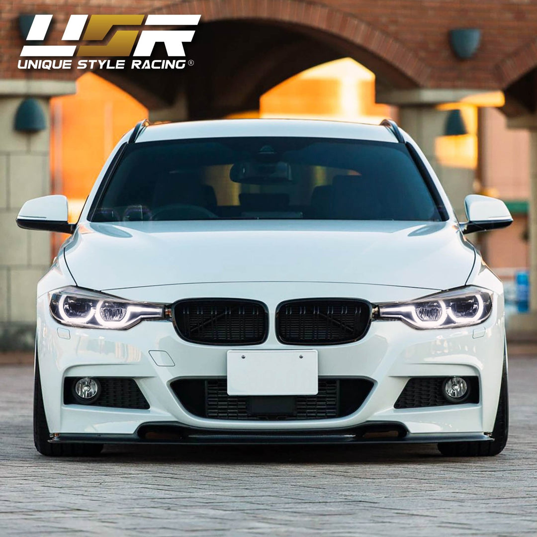 2012 - 2018 BMW F30 / F31 3 Series 4D Sedan / 5D Wagon LCI Style Angel Eye Halo Rings Full LED Headlight Upgrade