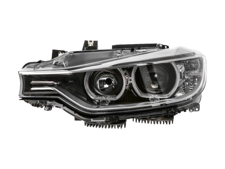 2012 - 2015 BMW F30 / F31 3 Series 4D Sedan / 5D Wagon Black LED Angel Eyes Halo Rings Projector Headlight