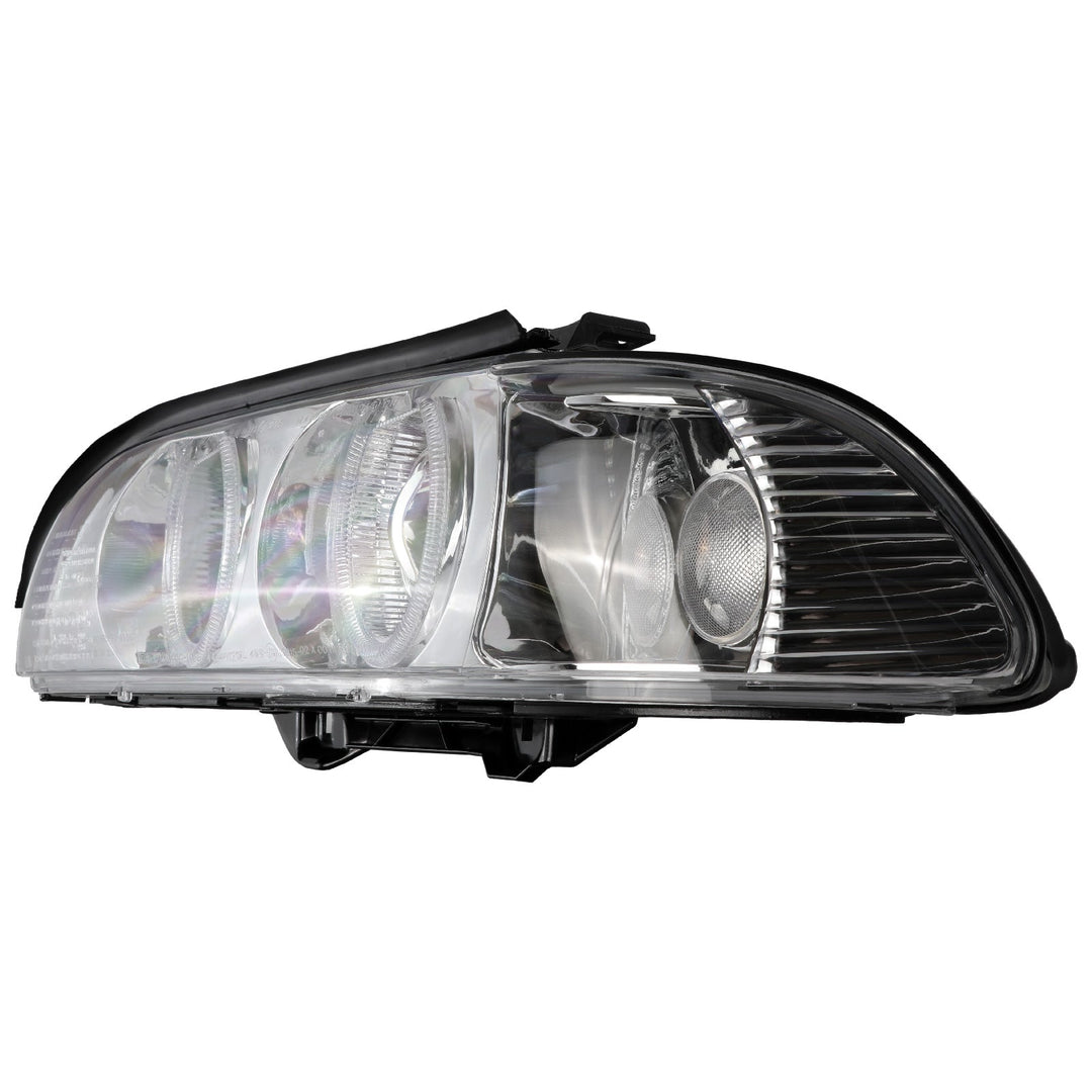 1997-2000 BMW E39 5 Series Halogen Angel Eye Halo Projector Chrome Housing Headlight For Factory Xenon Models