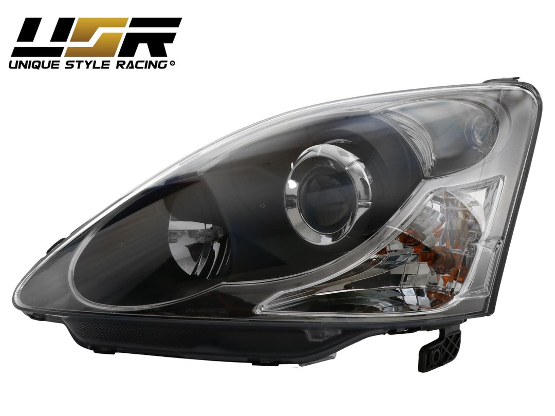 2002 - 2005 Honda Civic 3D Si / HB / EP3 DM Black Housing Clear Lens Projector Headlight