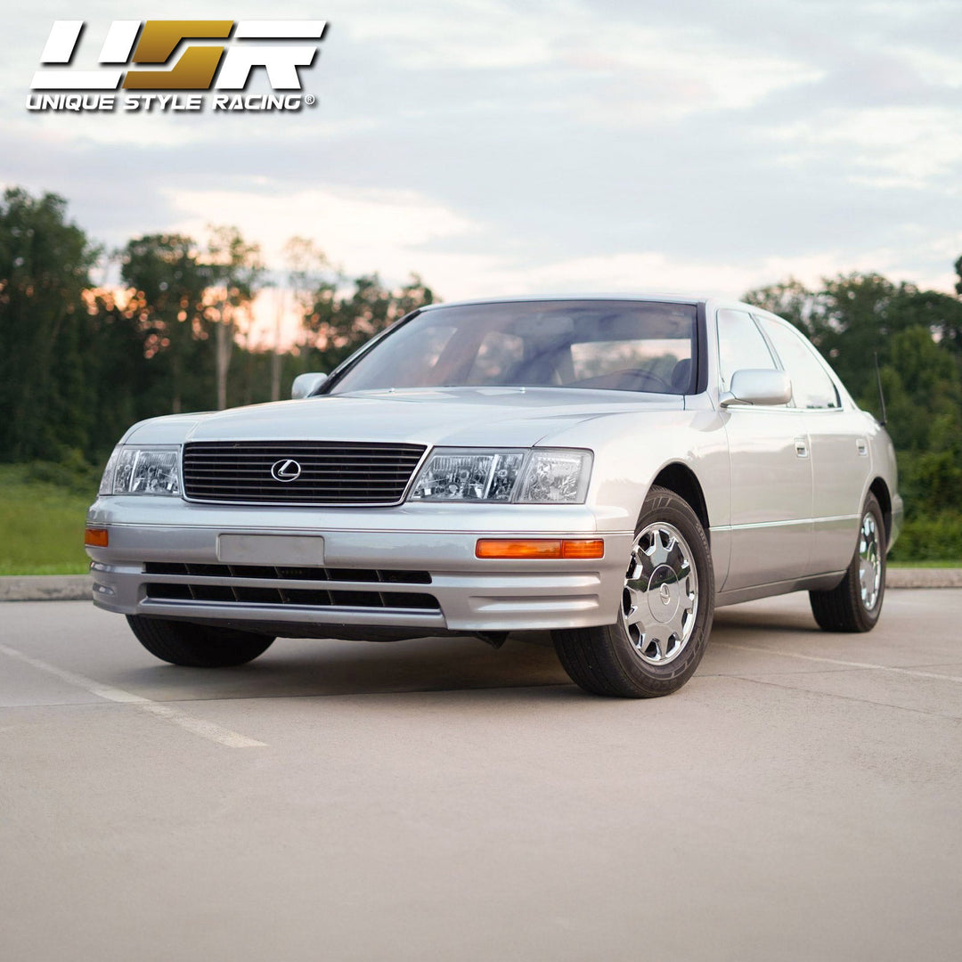 1995-1997 Lexus LS400 JDM Style Glass Clear Lens Headlights + Matching Corner Lights