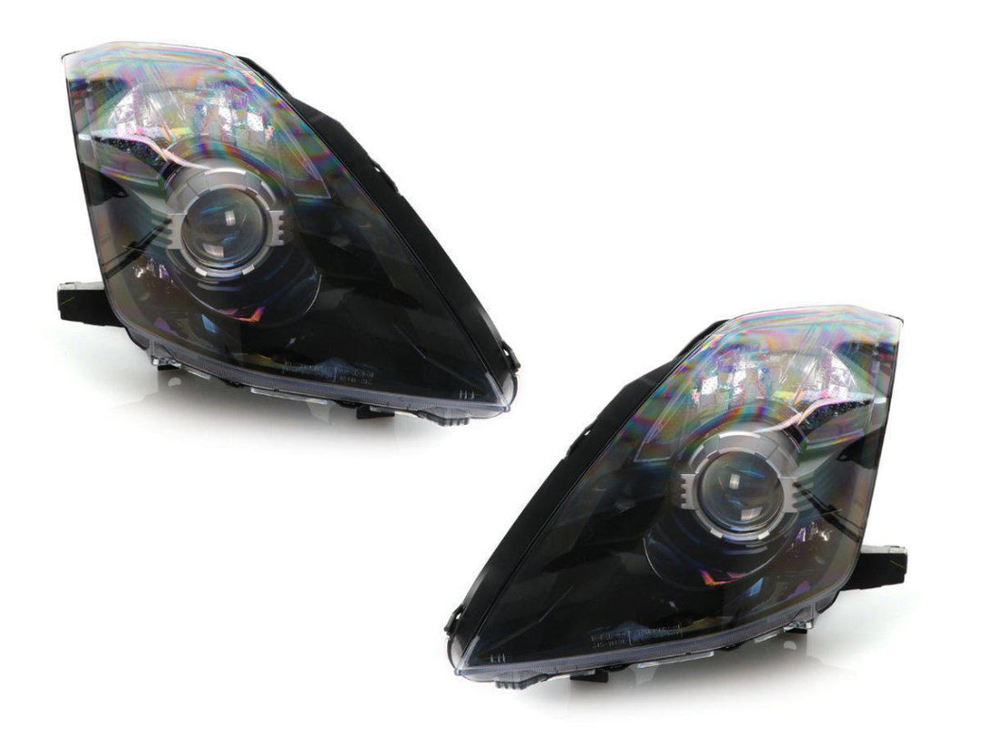 2003 - 2009 Nissan 350Z Z33 Facelift Style JDM Black D2S BiXenon LED Projector Headlight