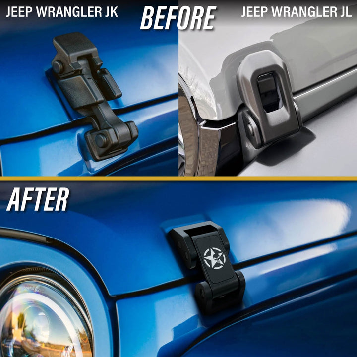 2007 - 2025 Jeep Wrangler JL & JK / Gladiator JT Metal Construct Hood Latch Locking Catch Buckle