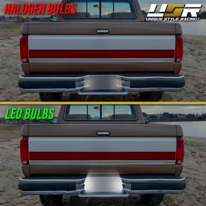 1990 - 2014 Ford F150 Pickup Truck White LED License Plate Lights