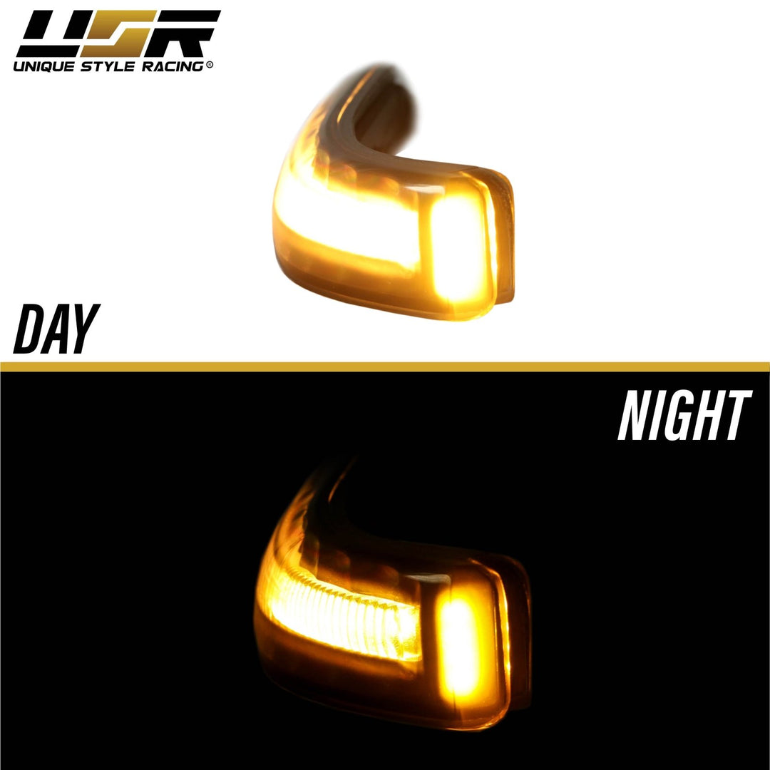 2007 - 2014 Acura TL / 2010 - 2012 Acura ZDX Dark Smoke Lens Sequential Amber LED Mirror Signal Lights