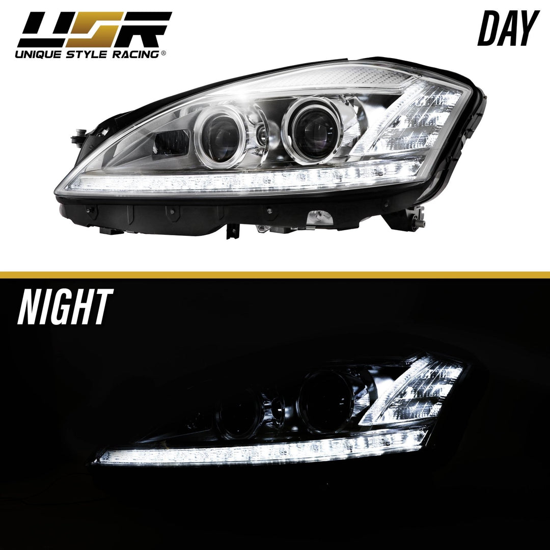 2007 - 2009 Mercedes S Class W221 Facelift Style LED Xenon D1S Projector Headlight W/ AFS For Stock BiXenon Models