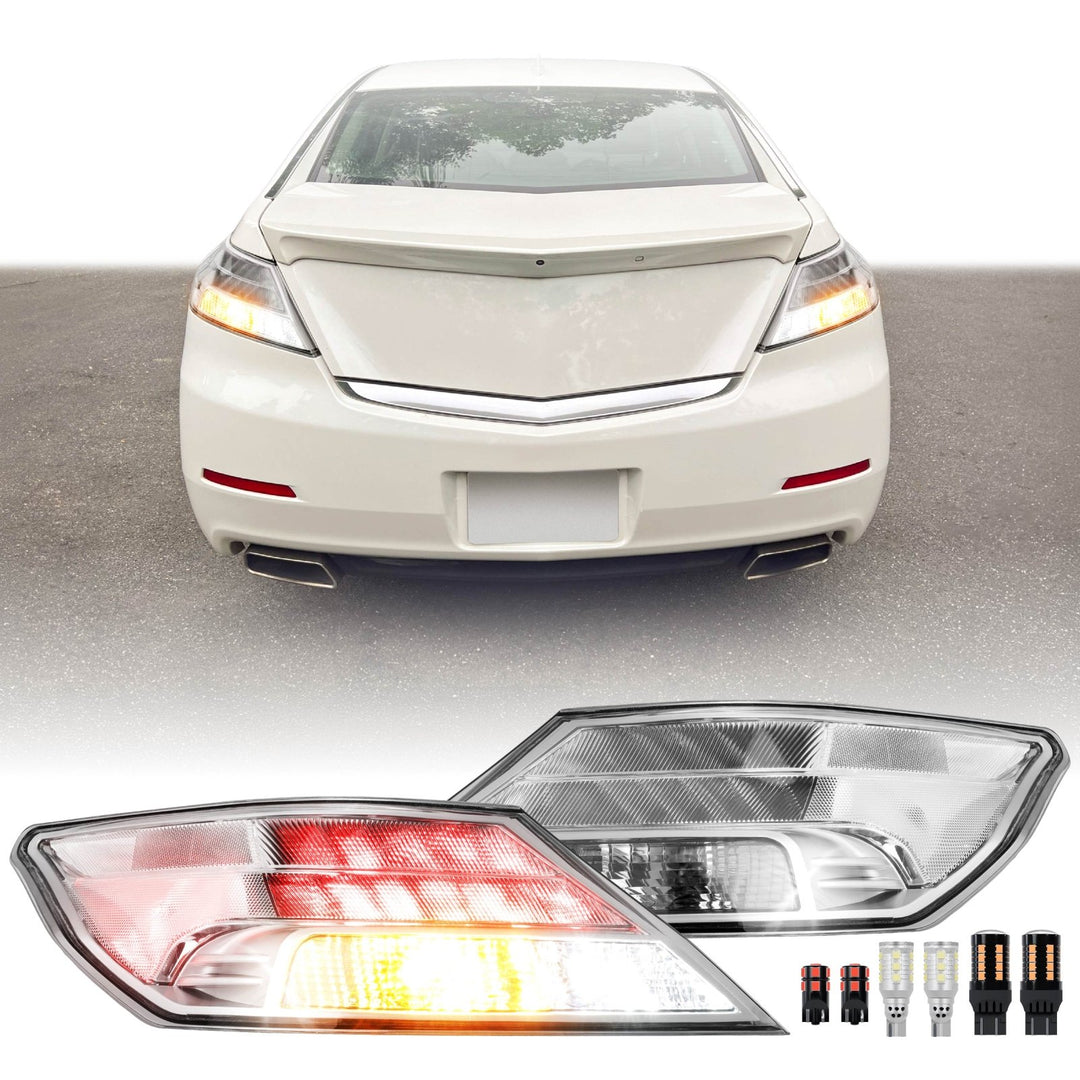 2009 - 2014 Acura Tl All Clear Lens Tail Lights