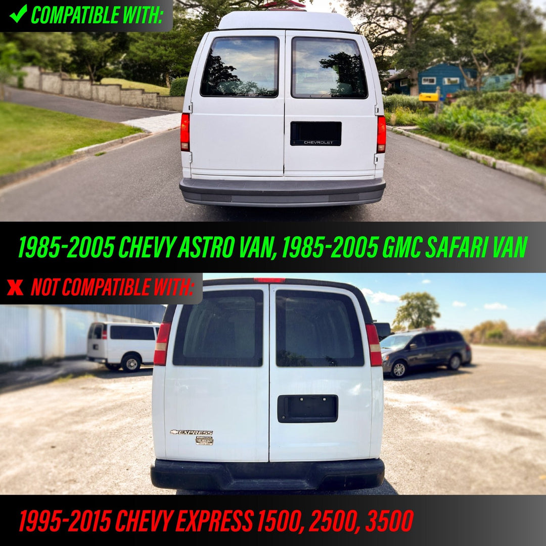 1985-2005 Chevrolet Chevy Astro Van & GMC Safari Van Dark Red Smoke Lens Tail Lights