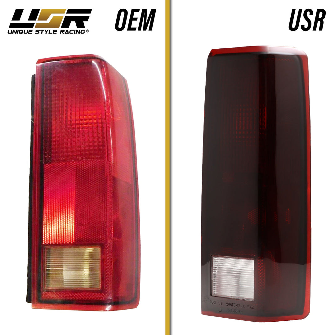 1985-2005 Chevrolet Chevy Astro Van & GMC Safari Van Dark Red Smoke Lens Tail Lights