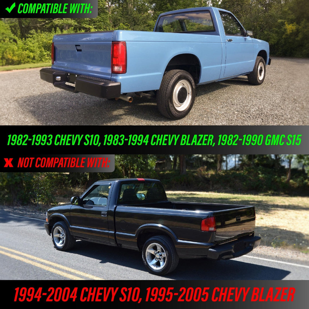 1982 - 1993 Chevrolet Chevy S - 10 & Blazer / 1982 - 1993 GMC S15 & Sonoma Dark Red Smoke Lens Tail Lights