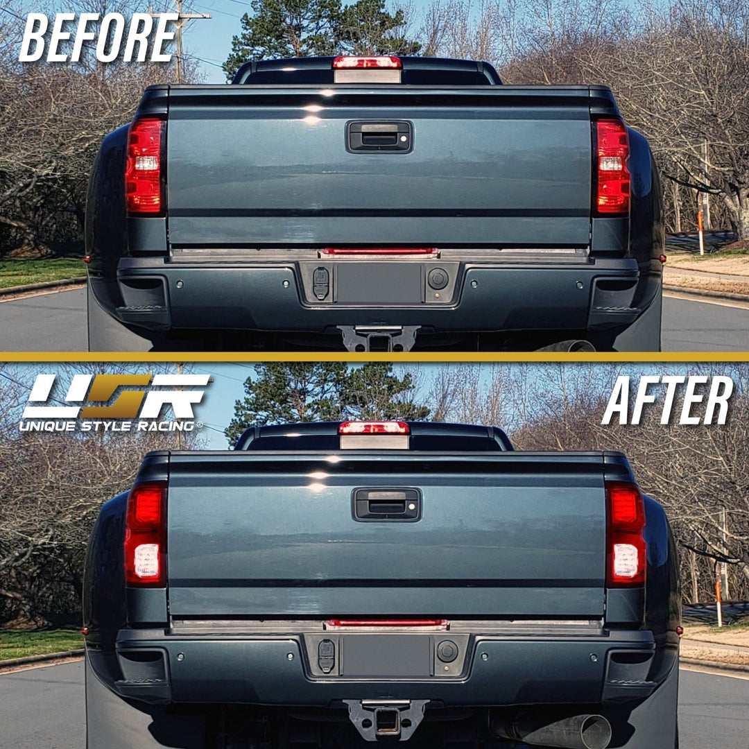 2016 - 2018 Chevy Silverado 1500/2500 / 2017 - 2018 GMC Sierra 3500 LTZ Style LED Bar Tail Light