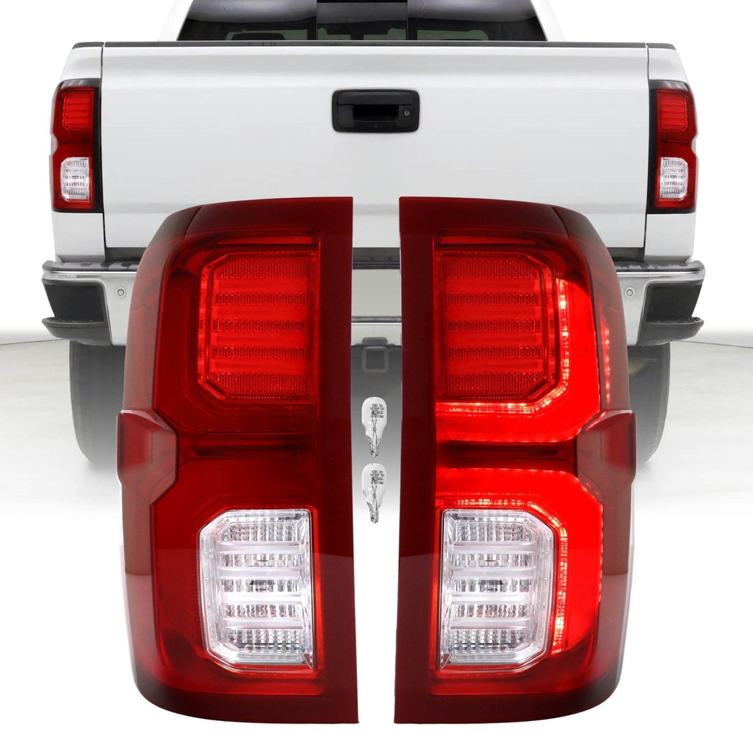 2016 - 2018 Chevy Silverado 1500/2500 / 2017 - 2018 GMC Sierra 3500 LTZ Style LED Bar Tail Light