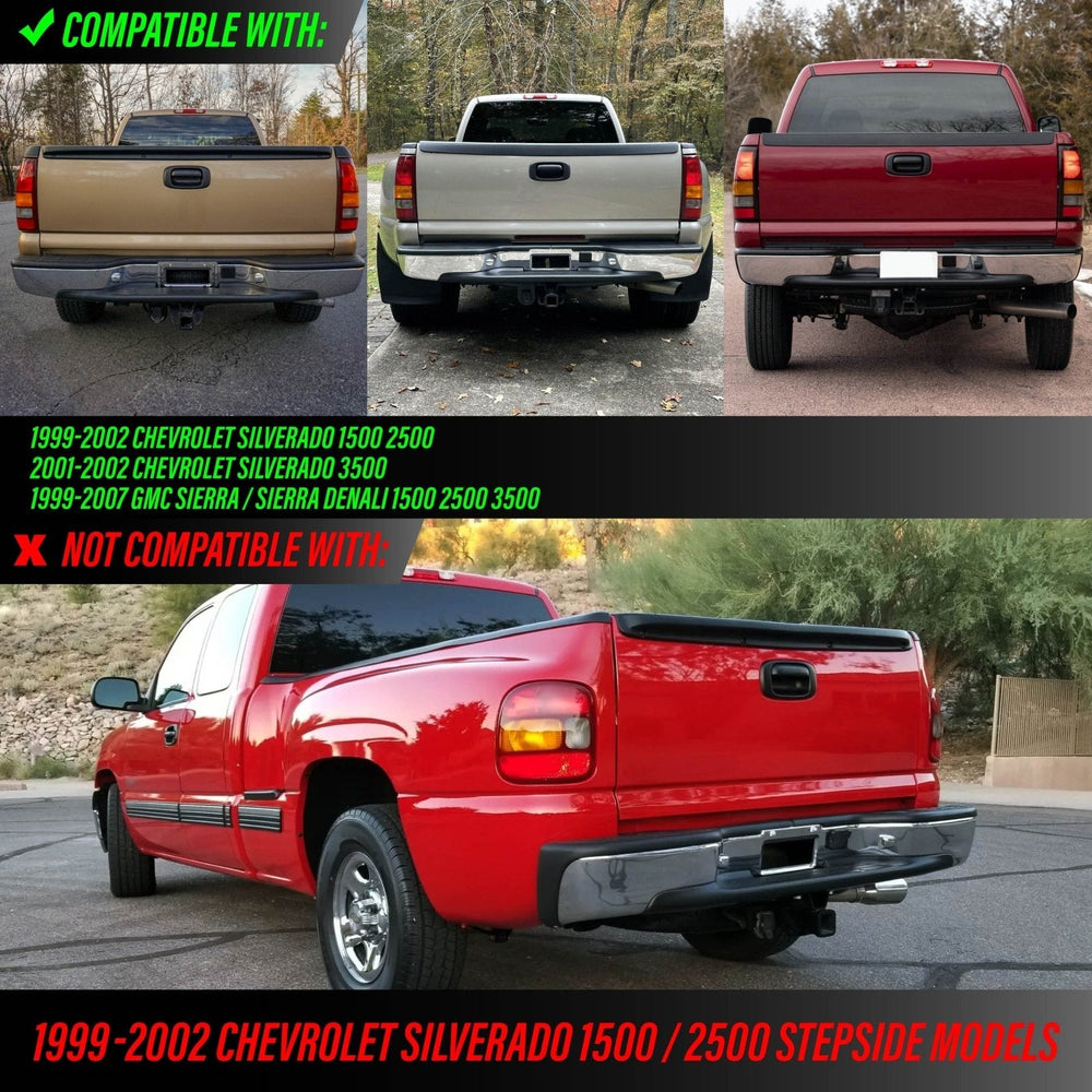 1999 - 2002 Chevrolet Silverado & 1999 - 2007 GMC Sierra All Clear Lens Tail Lights