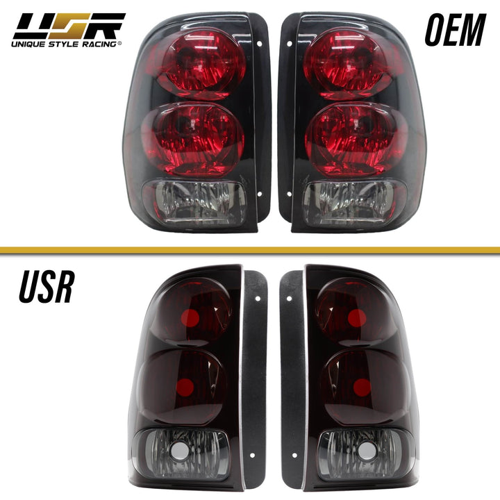 2002 - 2009 Chevrolet Trailblazer & 2007 - 2014 Chevrolet Suburban / Tahoe Dark Cherry Red Lens Tail Light