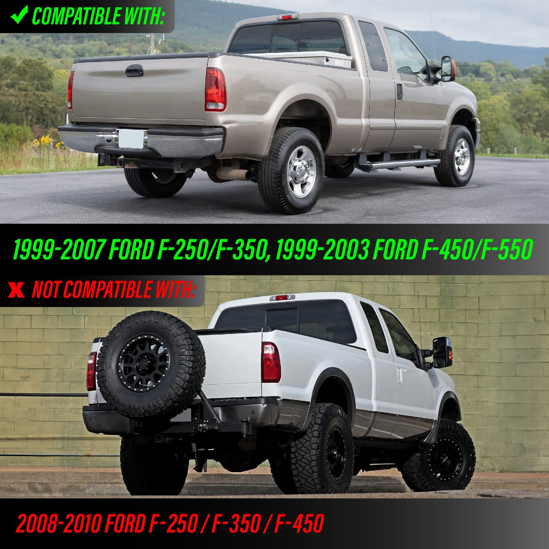 1997-2003 Ford F-150 / F150 Pickup Truck & 1999-2007 Ford Super Duty Truck F250/F350/F450/F550 Smoke Lens Tail Light