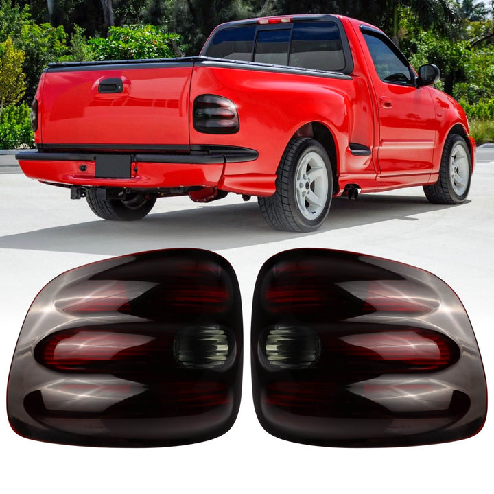 1997 - 2000 Ford F - 150 Step Side Truck & 1997 - 1999 F250 Light Duty Pick Up Tuck Dark Red Smoke Lens Tail Light