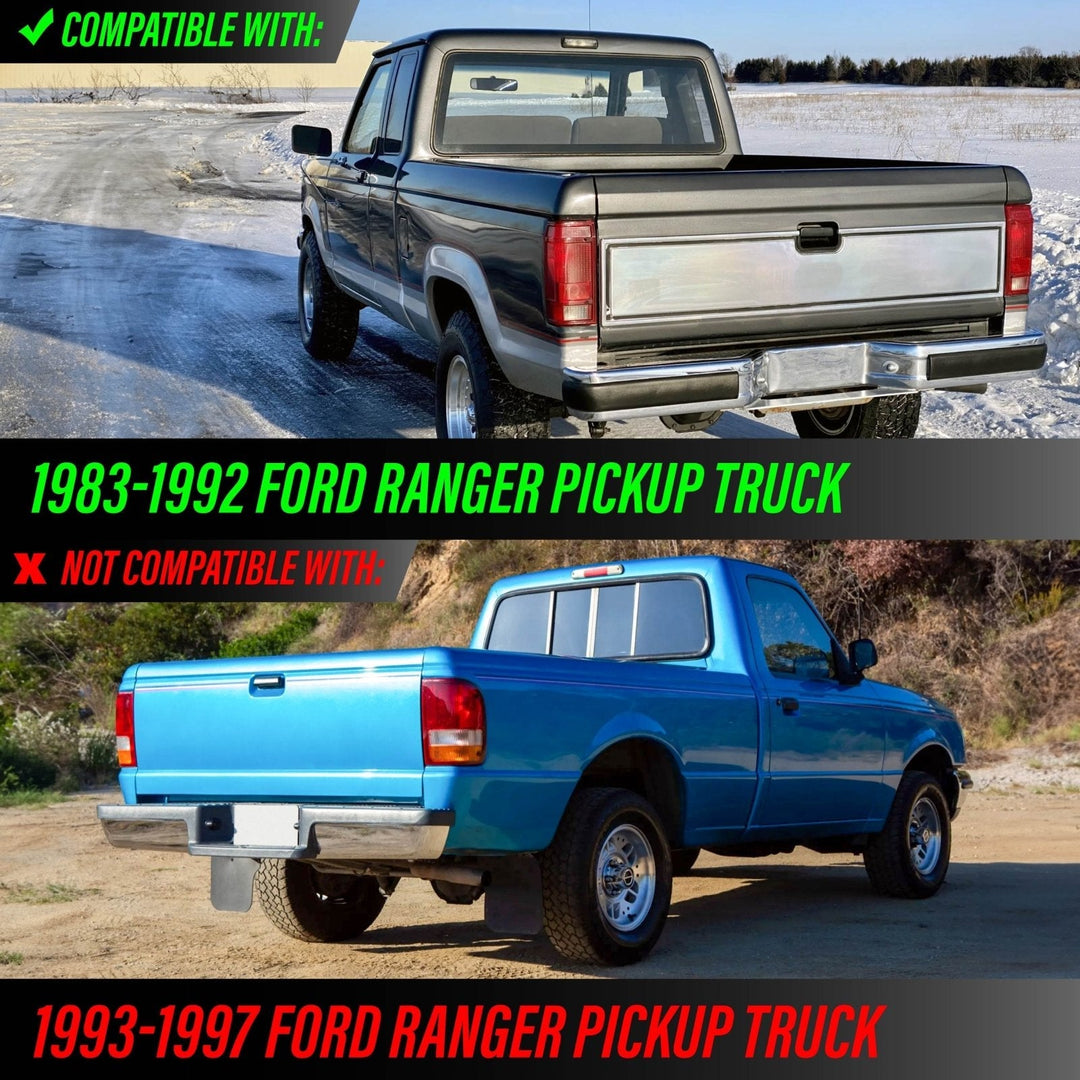 1983 - 1992 Ford Ranger Pickup Truck & 1984 - 1990 Bronco II Small SUV Dark Red Smoked Lens Tail Lights