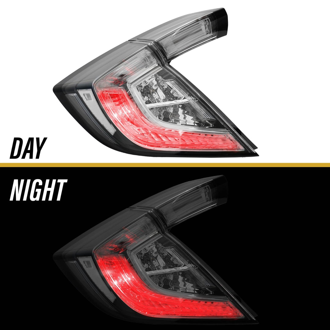 2017 - 2021 Civic FK Hatchback 10th Gen JDM All Clear 4PCS Tail Light